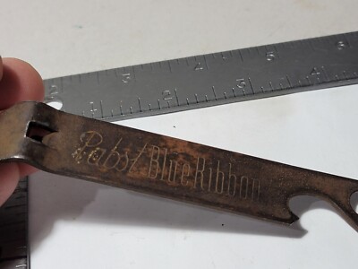 LE2 Vintage Beer Bottle Opener  Pabst Blue Ribbon PBR