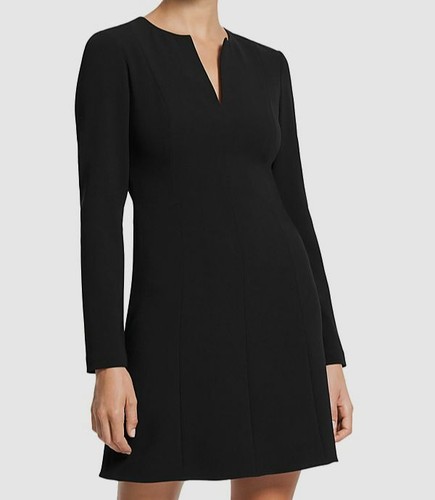 Theory Women's Long Sleeve Volume Dress. Admiral Crepe