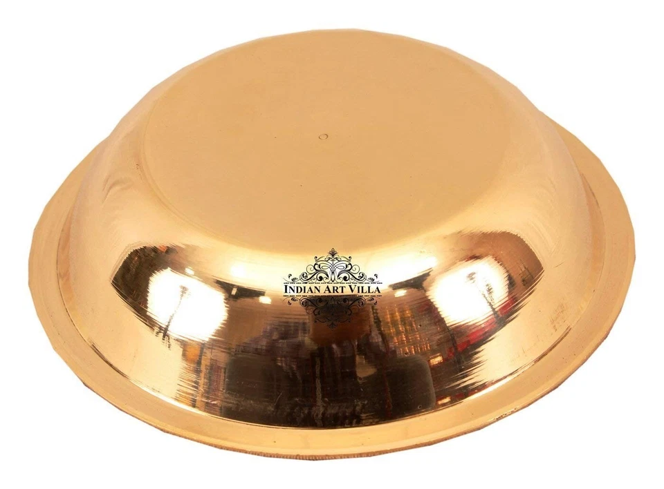 Handmade Brass Bowl Katori, Serving Soup, Indian Dishes 100 ML, Pack of 4 Pcs - Image 4 of 4