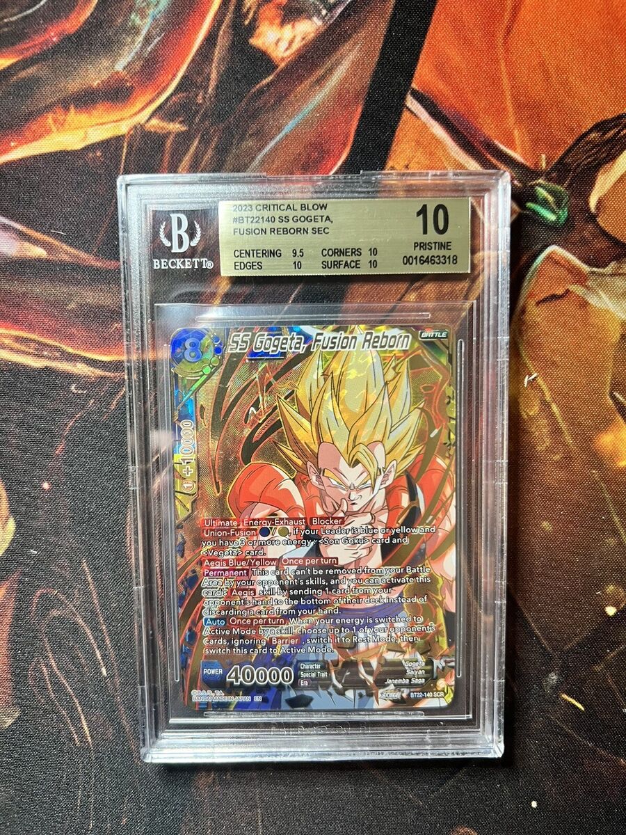 Dragon Ball Super TCG SS Gogeta, Fusion Reborn BT22-140 SCR Dragon Ball Super TCG SS Gogeta, Fusion Reborn BT22-140 SCR