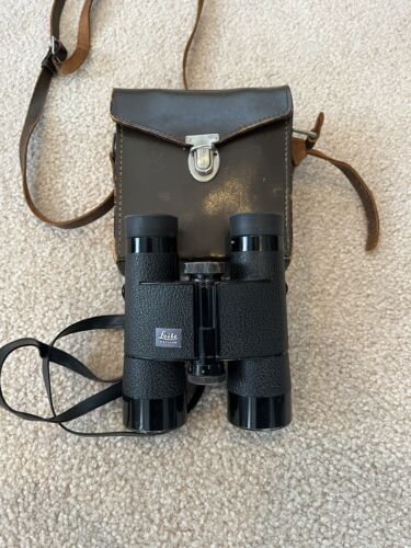 Vintage Leica Leitz Wetzlar Trinovid 7x35B 150m/1000m Binoculars + Leather Case - Picture 1 of 14