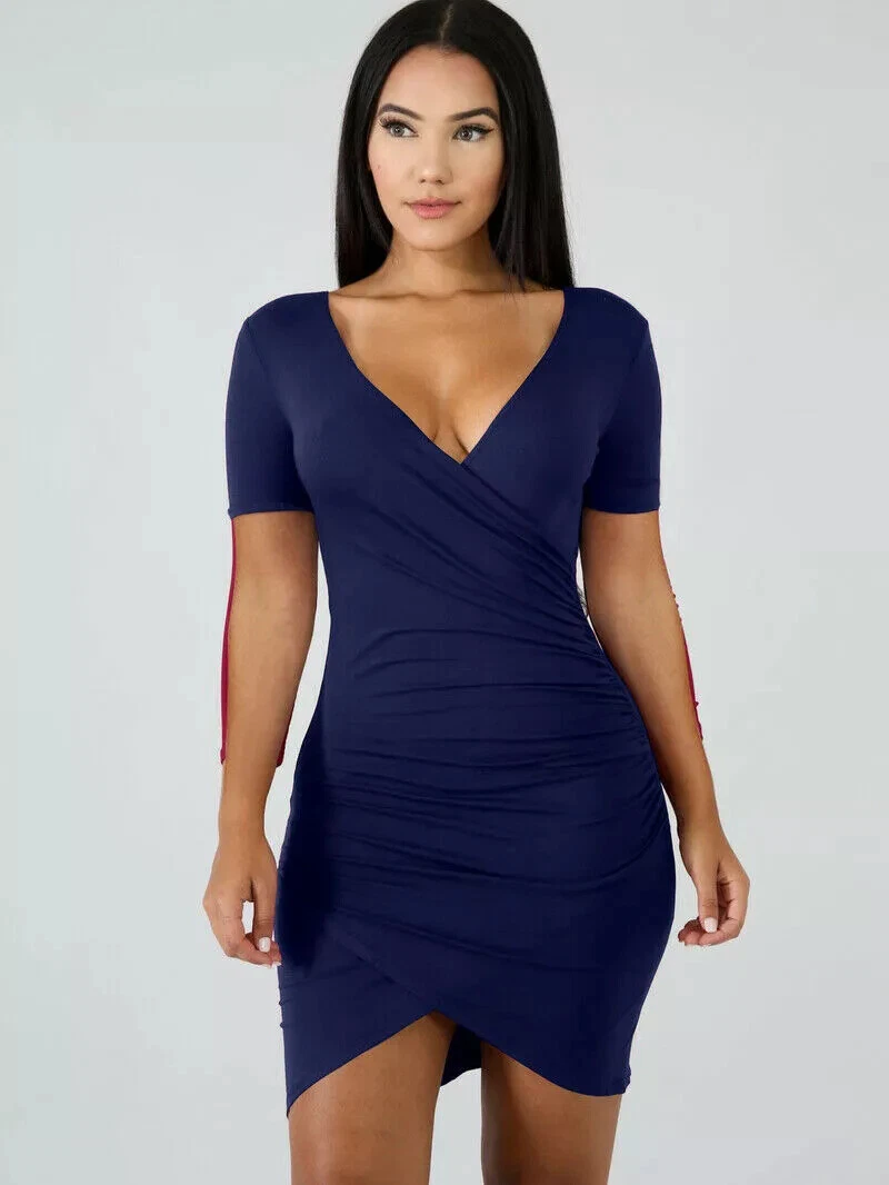 Vestido azul noche corto sales