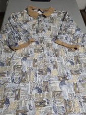 VINTAGE Jantzen Sport Men's Polo Shirt Golf Theme. 70's- 80's Style Large