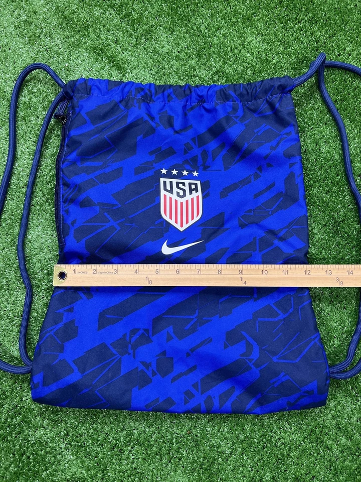 United States National Team Drawstring Bag Blue Soccer Gymsack USA Crest Nike - Image 3 of 4