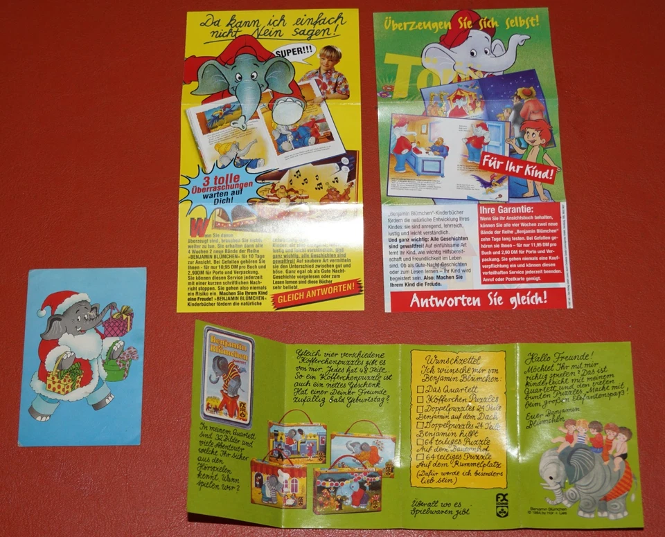 Alte original Flyer Beigabe zur Kassette Benjamin Blümchen WERBUNG 80er/90er - Bild 1 von 1