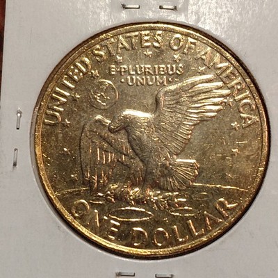 GOLD PLATED 1972-D EISENHOWER ONE DOLLAR COIN - #B8016
