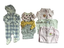 Lot 7 Infant Girls Sleep Sack Swaddle Pjs 0-3/0-6 Months/One Size Varies Brands
