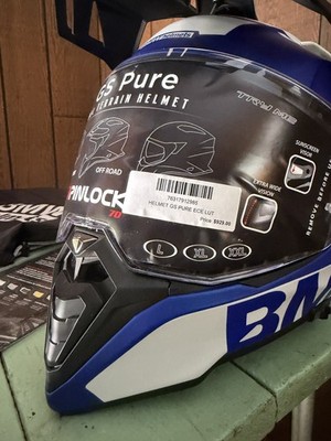 bmw motorcycle helmet si Bmw Gs Pure Blue Full Face Motorcycle Helmet Size MEDIUM