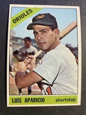 1966 Topps Baseball Luis Aparicio Baltimore Orioles Card #90 Hall of Famer