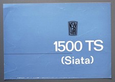 Prospekt  NSU Fiat 1500 TS (Siata)  von 1966