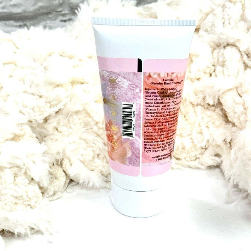 Crema de terapia de manos con glicerina Camille Beckman 6 oz - aroma exclusivo Camille nueva Foto 2 de 3