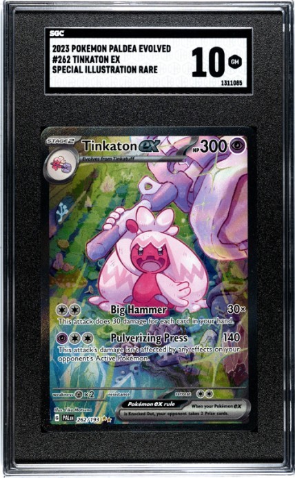 2023 Pokémon Paldea Evolved Tinkaton Ex #262 Special Illustration Rare SGC 10