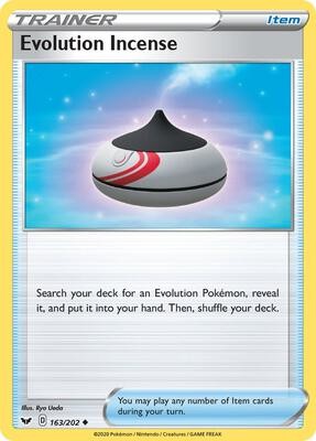 Pokemon SWSH01: Sword & Shield Base Set Evolution Incense 163/202