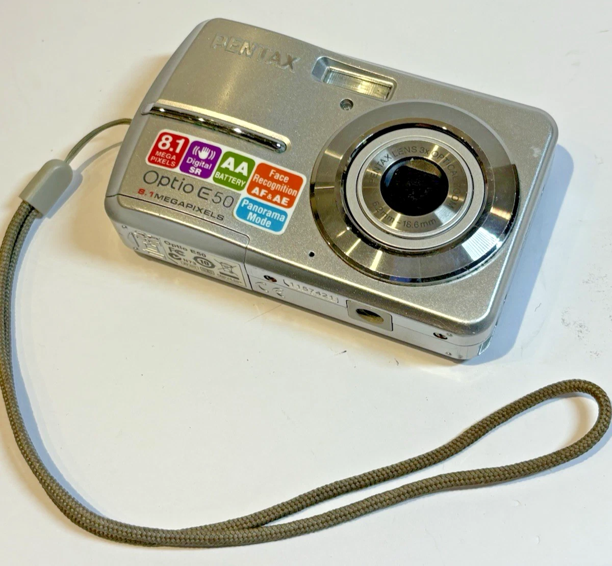 PENTAX Optio 50L – Appareil Photo Numérique Compact 5MP, Zoom 3x, Look Rétro