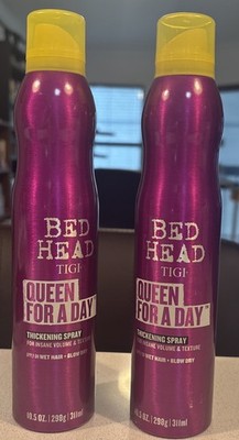 New 2 Pack Bed Head by TIGI Queen For A Day Thickening Spray Fine Hair 10.5 oz