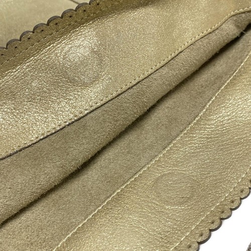 Auth Anya Hindmarch - Gold Leather Tote Bag - Picture 11 of 11