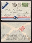 URUGUAY Stamps 1935 Airmail Cover to France; Taxed; Postage Due