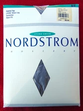 NORDSTROM HOSIERY ~ LYCRA SHEER ~ CONTROL TOP ~ SEA SILVER ~SIZE: C ~ HH