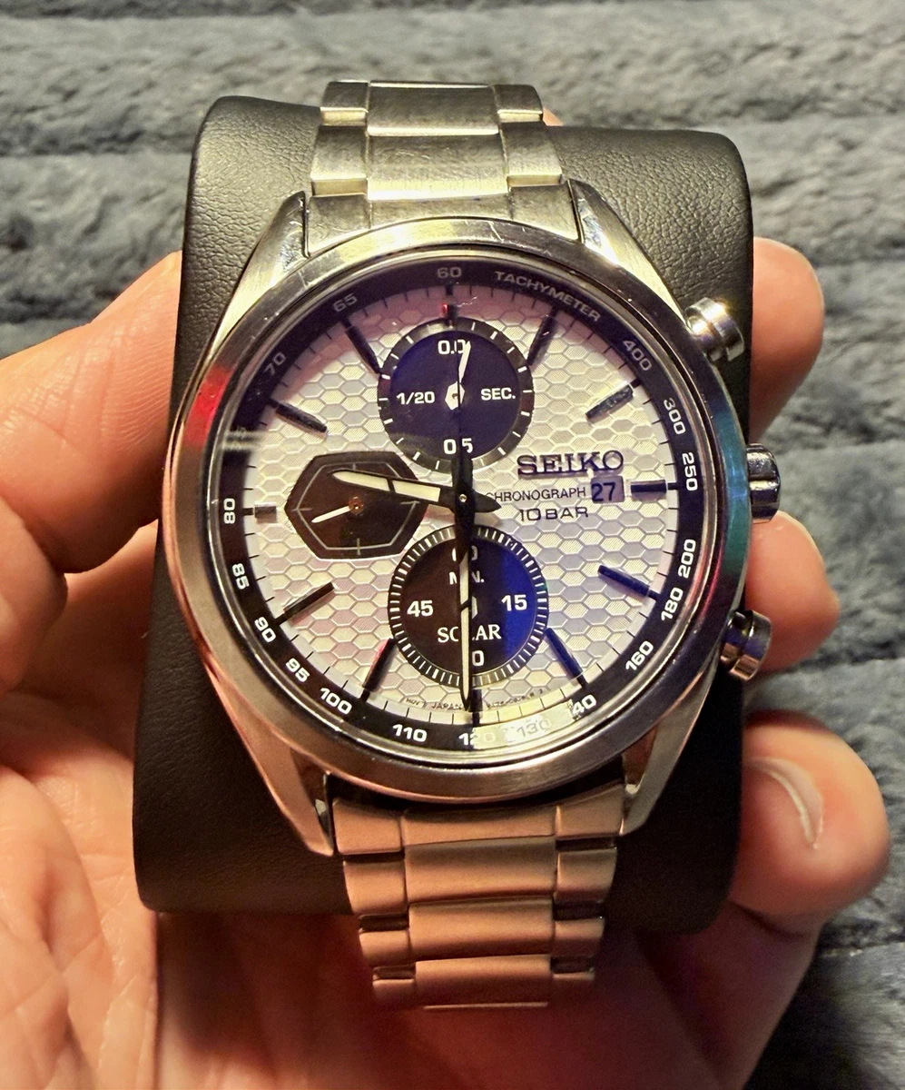 Seiko Solar Chronograph Quartz Wristwatches for sale | eBay