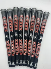 New 8 Black Widow Fusion Golf Grips Standard Black/Red