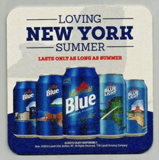 15 Labatt Blue  Loving New York Summer   Beer Coasters
