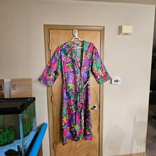 Mary McFadden Robe Vintage S Colorful Fan Asian Inspired Kimonoi Vibes