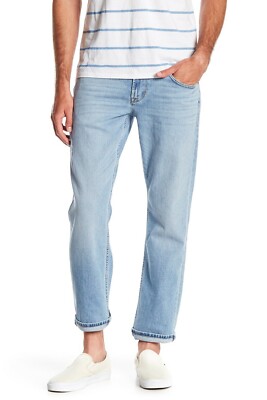 HUDSON Jeans Men's Ronan Light Blue Byron Straight Fit Jeans $198