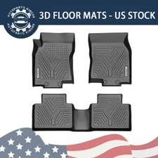 Floor Mats for 2014-2020 Nissan Rogue Waterproof 3D Mold Front & Rear TPE Liners