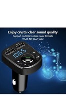 SOOTEWAY Handsfree FM Transmitter لاسلكي بلوتوث طقم MP3 محول سيارة شاحن