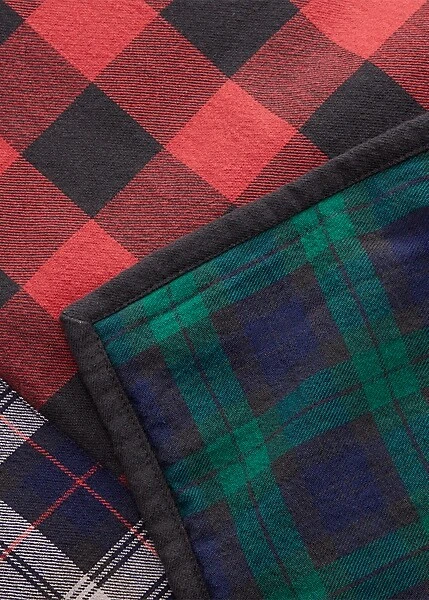 Ralph Lauren Polo Knollwood Manta a Cuadros Verde Rojo Azul - 50 x 70" - $375 Foto 4 de 4