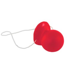 Honking Red Plastic Clown Nose Costume Accessory