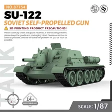SSMODEL SS87754 1/87 Military Model Soviet SU-122 Self-Propelled Gun