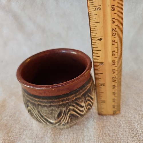 Geff Reed Studio Pottery Modern Design Petite Bowl Centerpiece 3" - Picture 4 of 8