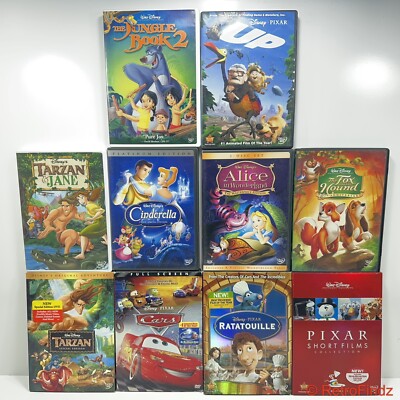 Disney - 心、DVD Walt Disney 6 DVD Bundle of Various Characters Animated