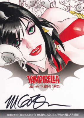 2012 Vampirella Autograph Trading Card V2A-MG-B signed by Michael Golden