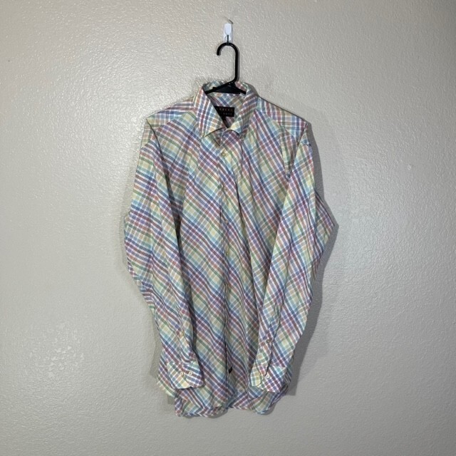 Robert Talbott Shirt Mens Medium Button Front Rai… - image 1