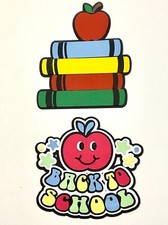 BACK TO SCHOOL Die Cut Embellishments for Cards Scrapbooking Making