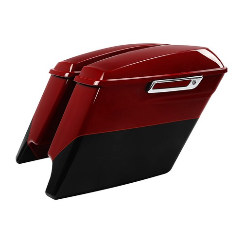 Vivid Black Hard Saddlebags For Harley Touring – Fits Street Glide, Road King (1994-2013)
