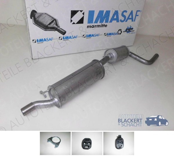 Imasaf Auspuff Endtopf Ab Kat für Fiat Uno 1.3+1.4 Turbo I.E. 1989-1993+ZubehöR-image