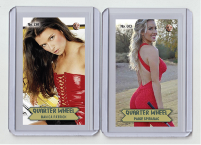 Paige Spiranac rare MH Quarter Wheel #'d 1/3 Tobacco card no. 603