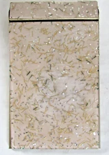 Vintage Park Sherman Sparkle Lucite Writing Tablet Cover Gold Tone 5.25" x 3.25"