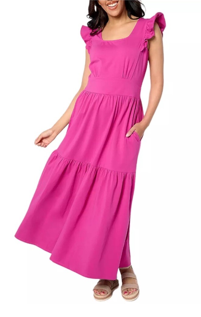 square neck jersey maxi dress Anybody Regular Knit Fuchsia Size XL A647636 Designers > LILLY PULITZER