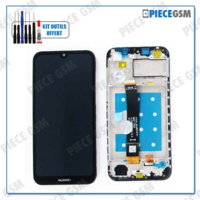 Écran LCD Complet + Vitre Tactile Pour Huawei Y5 2019 - Noir - Avec Outils - Neuf
