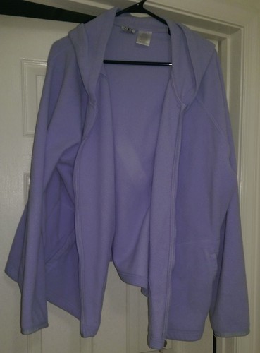 Athletic Works Womens Jacket Coat Size 26W/28W Purple Fleece
