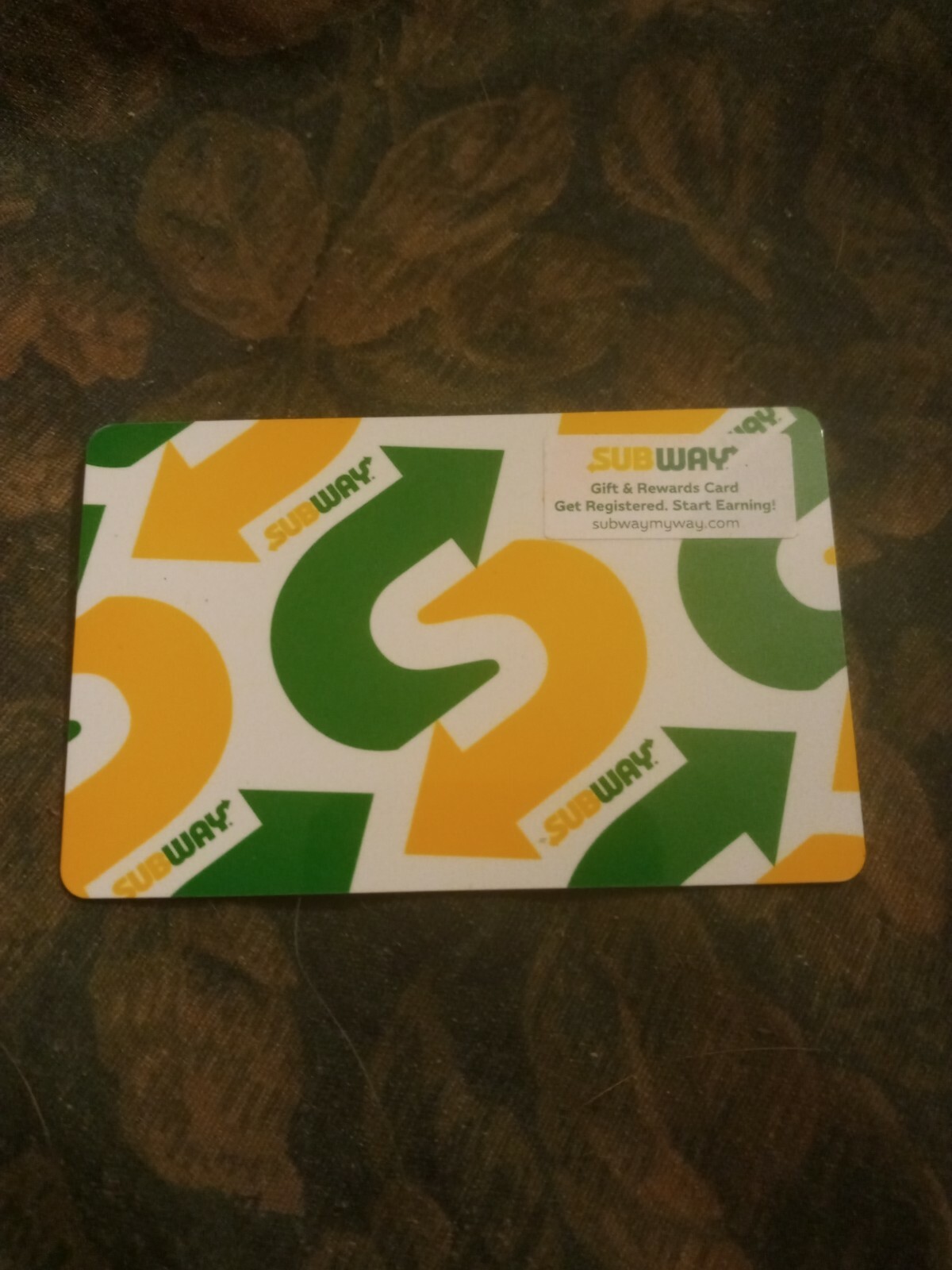 Subway * Used Collectible Gift Card No Value W/2 Stickers * 0218 | Ebay