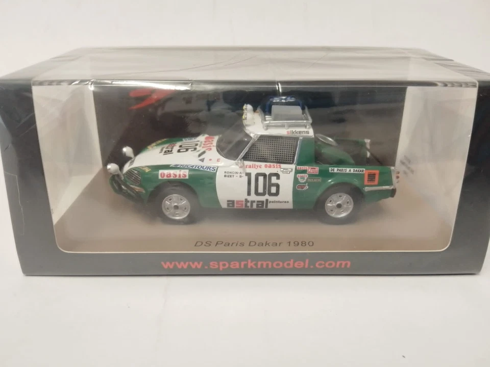 Spark Citroen DS23 #106 Roncin Bizet Paris Dakar 1980 1/43 S5537 - Immagine 2 di 3