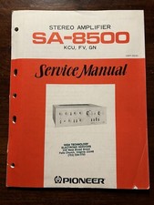 Pioneer SA-8500 Stereo Amplifier Amp Service Manual Vintage Original Schematic