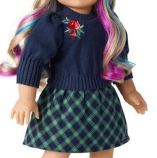 American Girl Janie and Jack Midnight Rose Outfit Top  Skirt for Dolls NIB