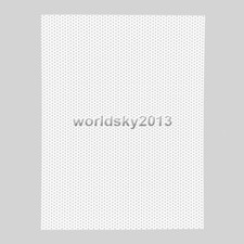 2pcs 210x160mm Square Metal Mesh Grille Speaker Cover Decorative Circle White-4