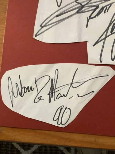 RATT ORIGINAL BAND MEMBERS AUTOGRAPHS x4 1990 PEARCY,CROSBY,<wbr/>DEMARTINI,CROU<wbr/>CIER.
